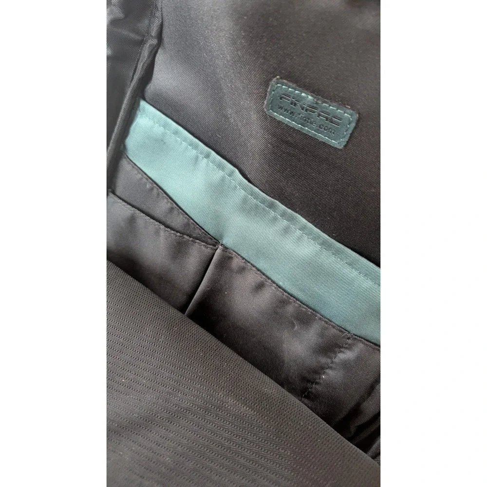 FINPAC Laptop Shoulder Bag messager strap Gray 14 x 10.5 padded with hand strap‎